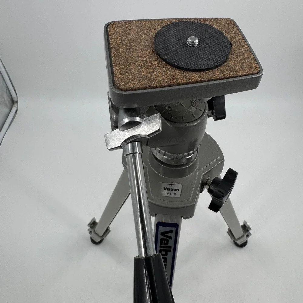 Velbon VE-3 Tripod Lightweight Sturdy Channel Legs Single Action Lever‎ Lock